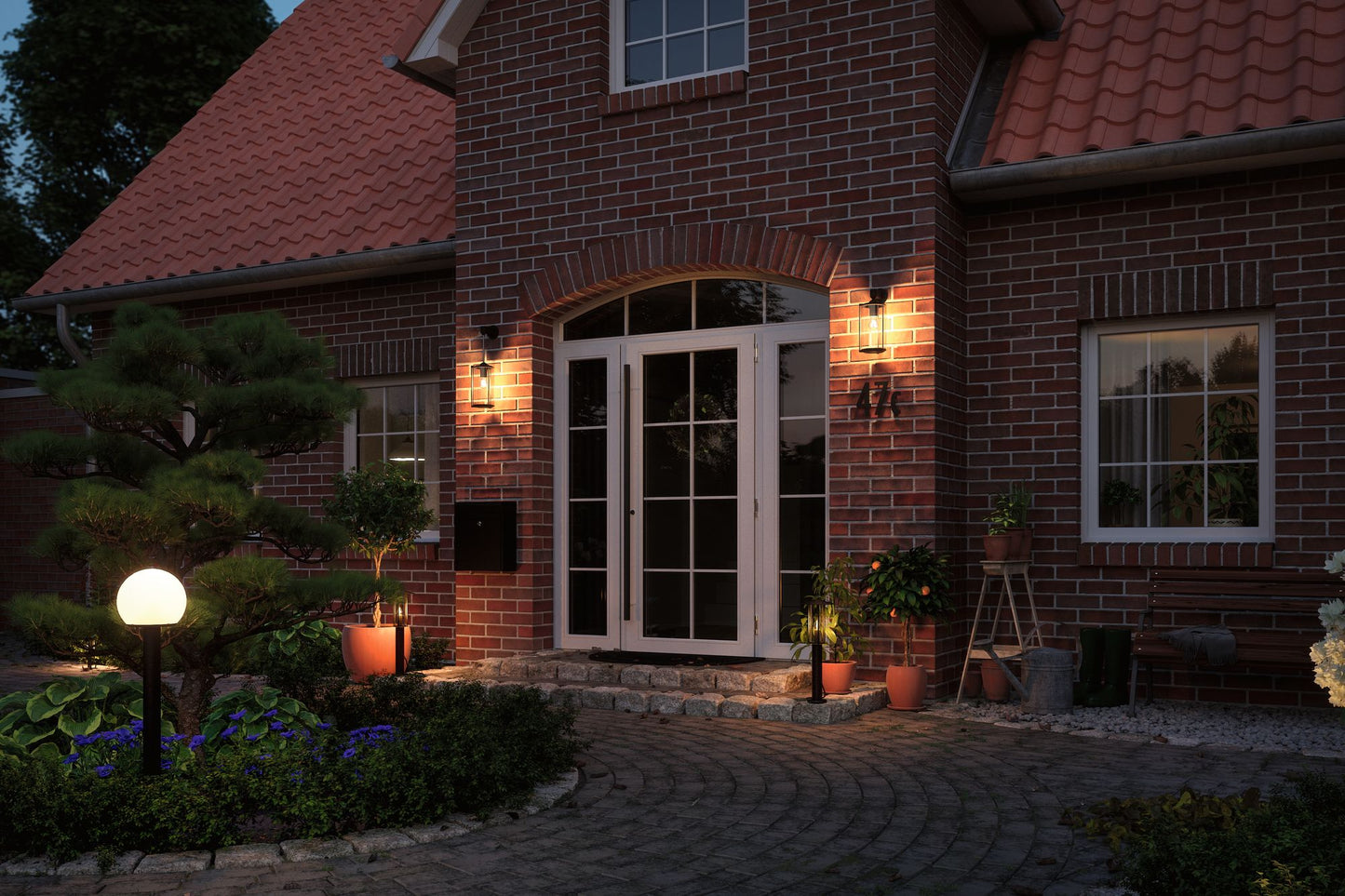 Paulmann Outdoor Plug+Shine Poller Classic E14 24V IP44 Globe Anthrazit