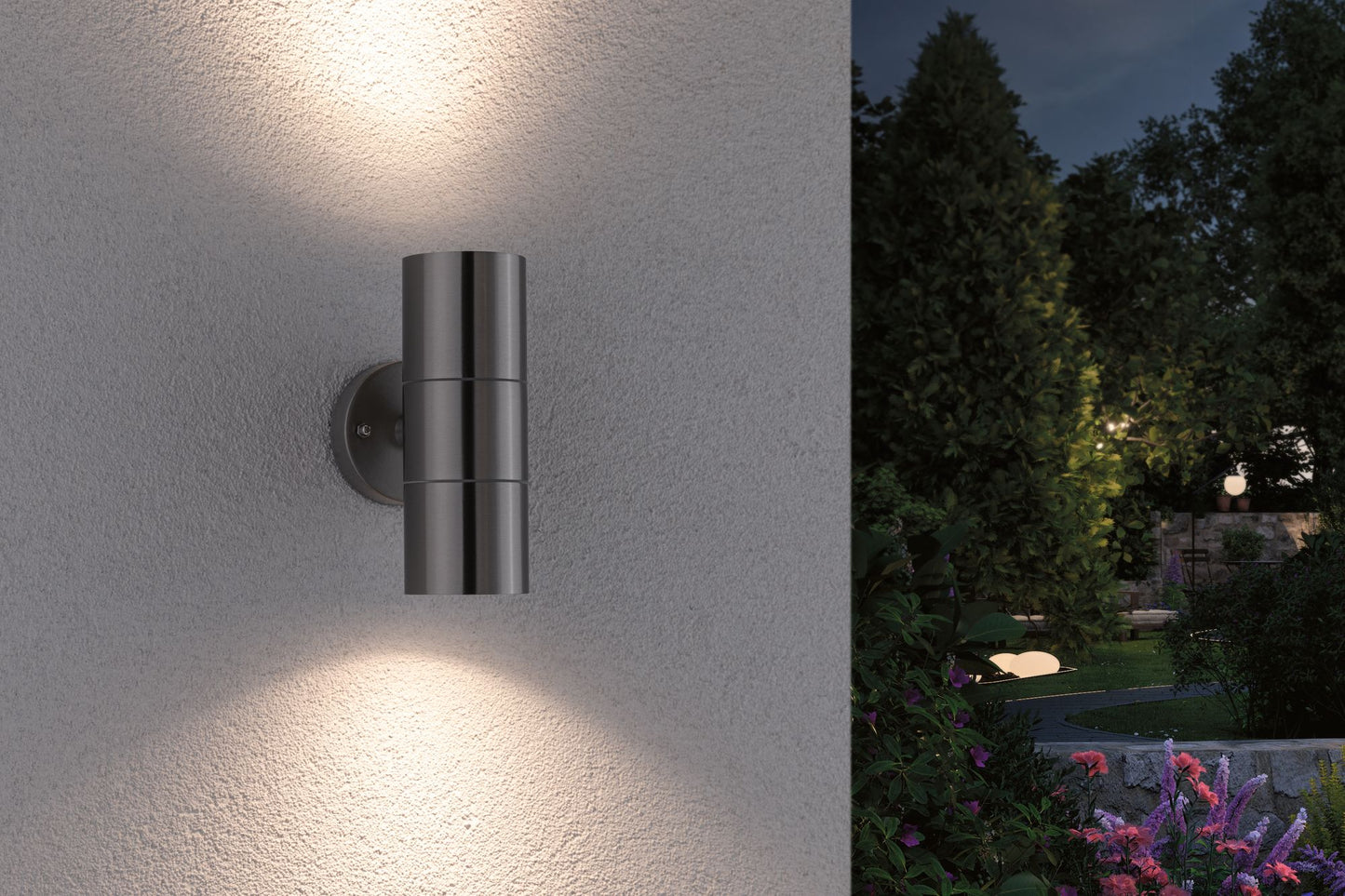 Paulmann Outdoor 230V ABL Flame IP 44 max. 2x35W GU10 Edelstahl gebürstet