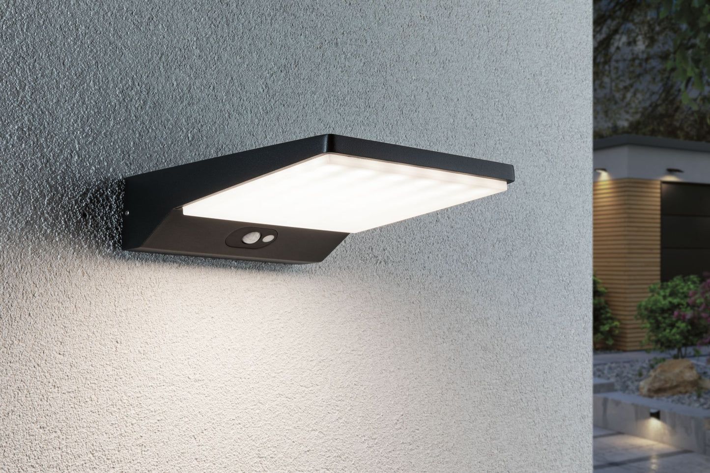 Paulmann Outdoor Solar Wall Lamp 5W IP54 3000K Alu Motion Detector
