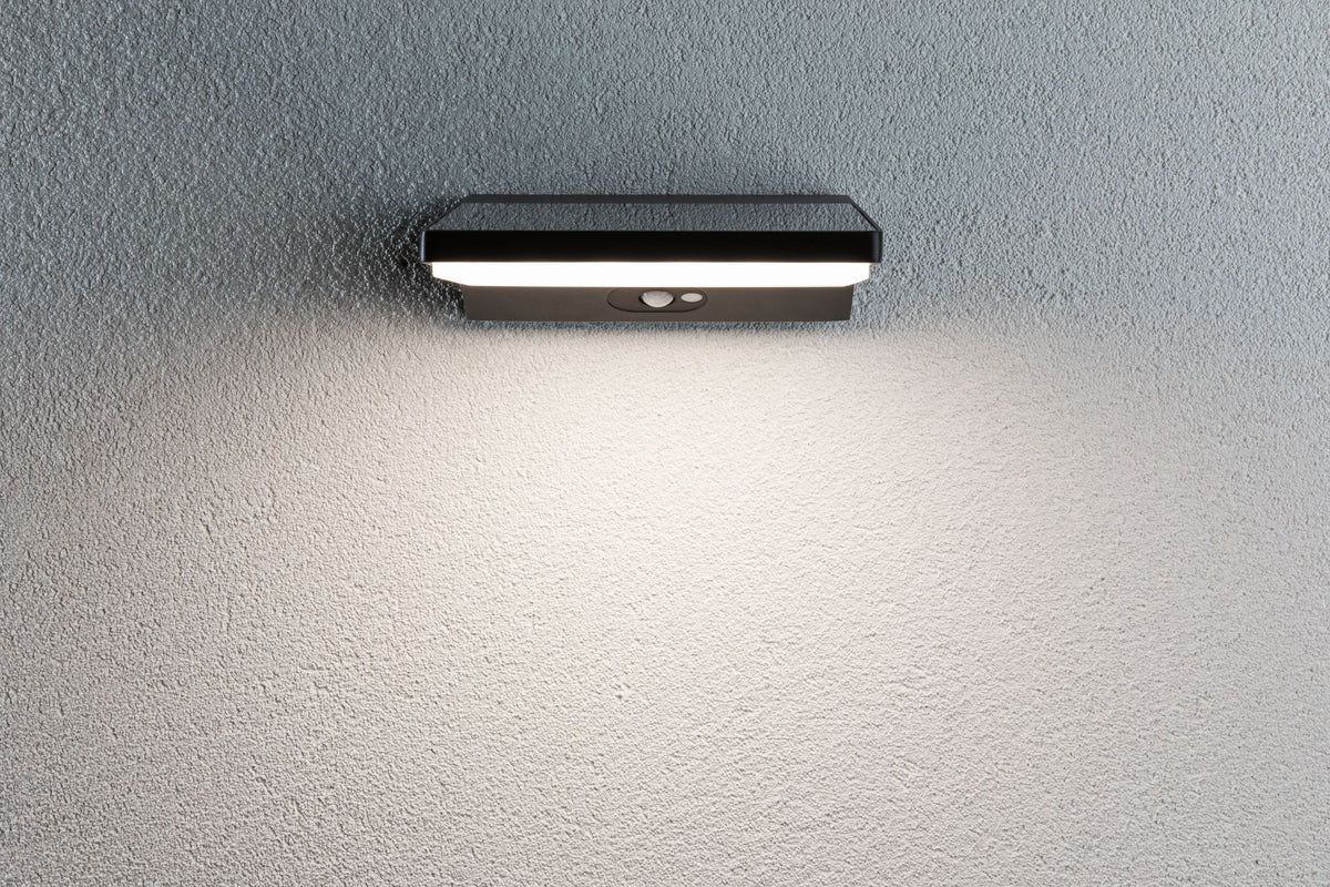Paulmann Outdoor Solar Wall Lamp 5W IP54 3000K Alu Motion Detector