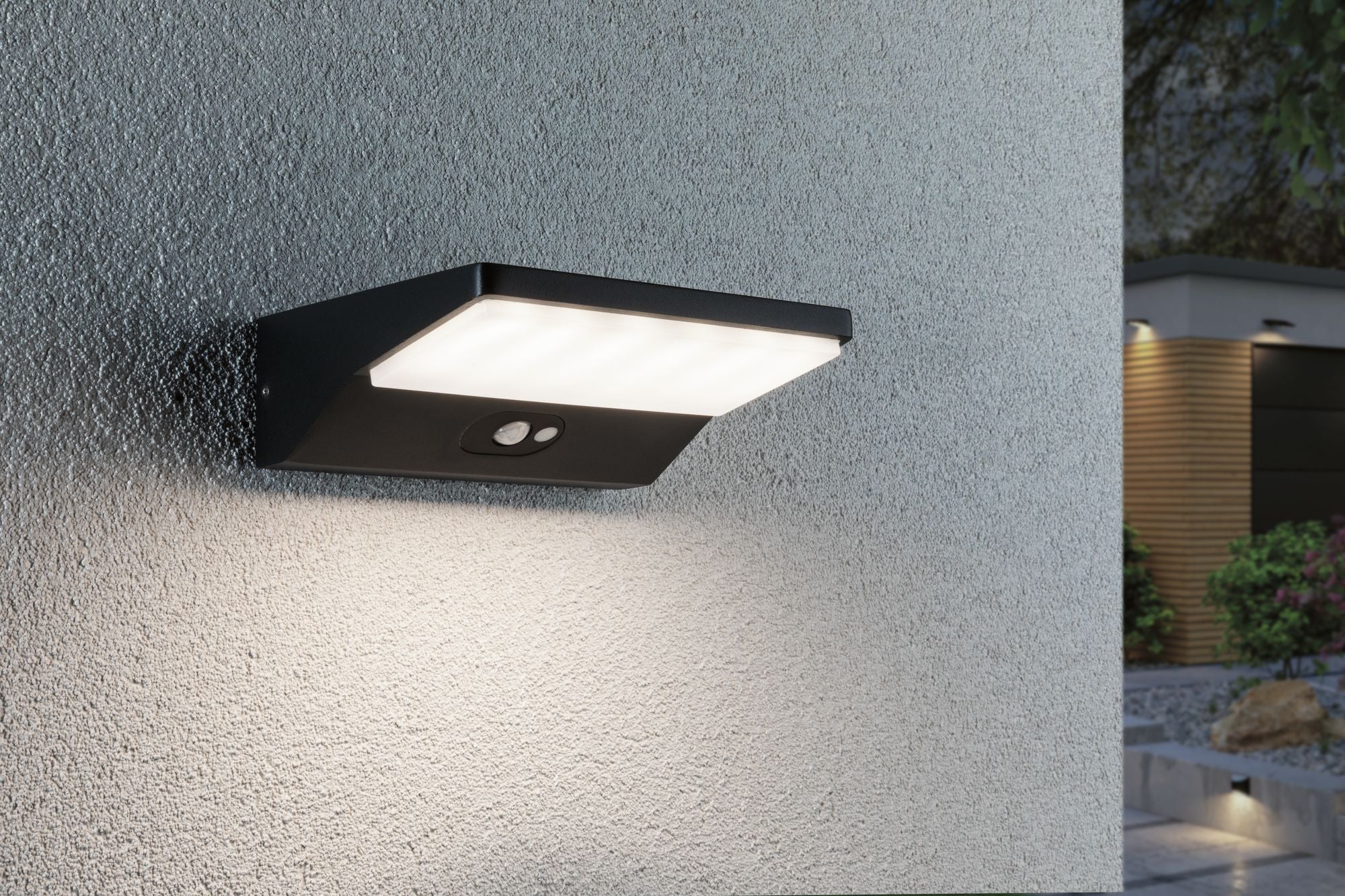 Paulmann Outdoor Solar Wall Lamp 3W IP54 3000K Alu Motion Detector