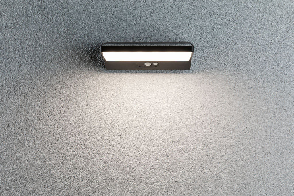 Paulmann Outdoor Solar Wall Lamp 3W IP54 3000K Alu Motion Detector