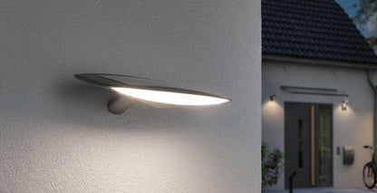 Paulmann Outdoor Solar Wandleuchte Kiran IP44 3000K 600lm Bewegungsmelder weiß