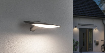 Paulmann Outdoor Solar Wandleuchte Kiran IP44 3000K 400lm Bewegungsmelder weiß