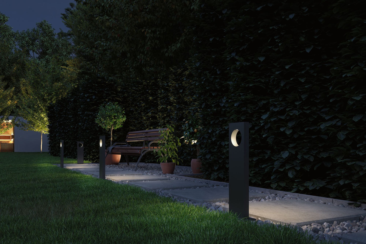 Paulmann Plug & Shine Pollerleuchte Ivo IP65 6,5W 3.000K