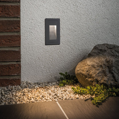 Paulmann Outdoor 230V Wand EBL High 2W IP65 3000K 105x60 Aluminium