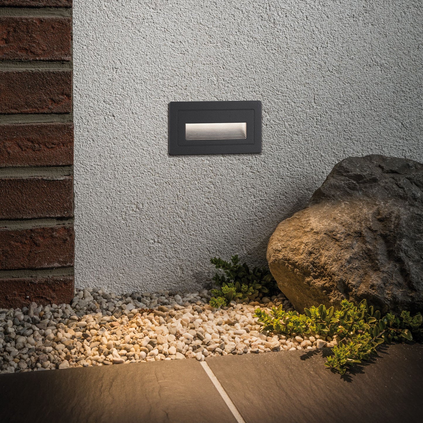 Paulmann Outdoor 230V Wand EBL Long 2W IP65 3000K 210x60 Aluminium