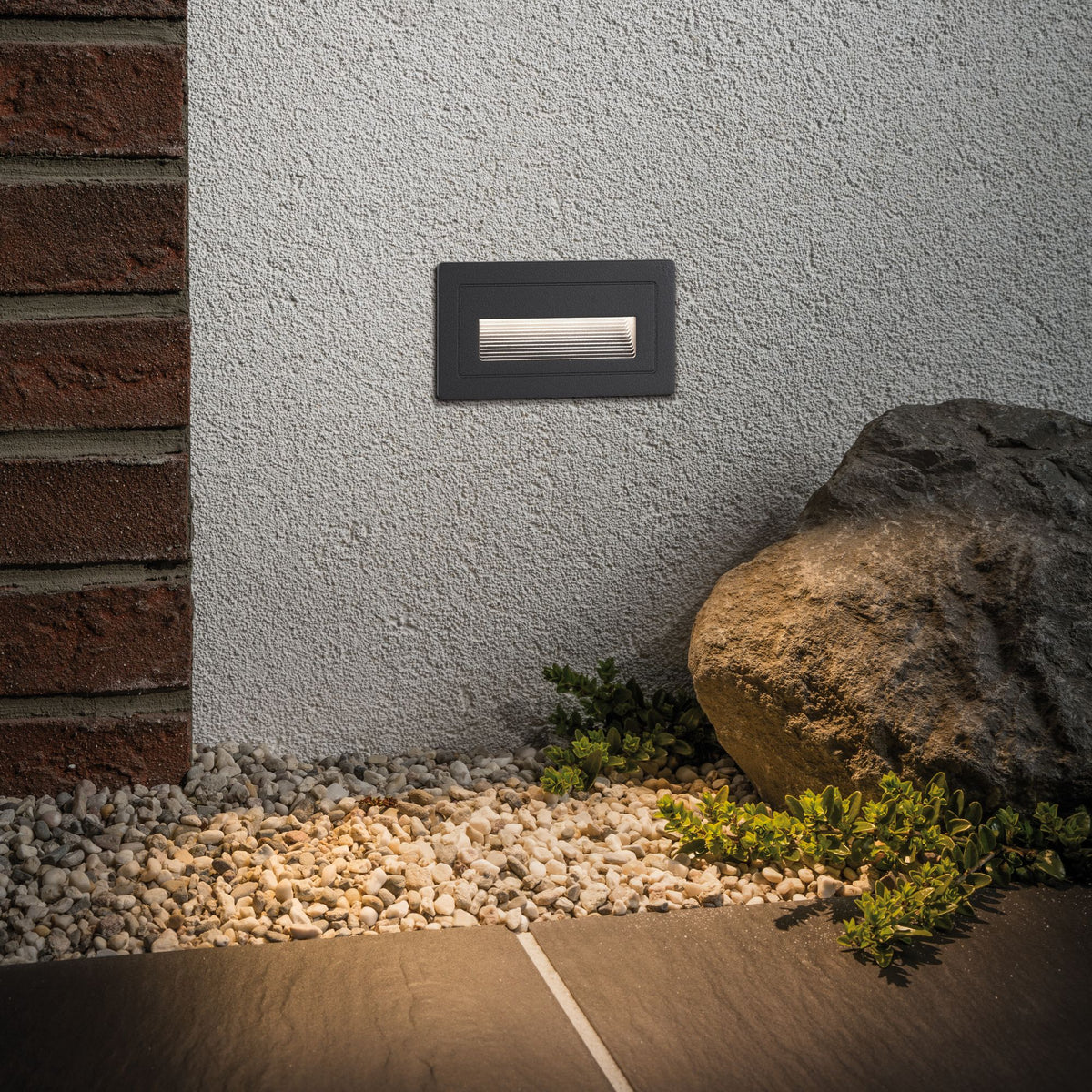 Paulmann Outdoor 230V Wand EBL Long 2W IP65 3000K 210x60 Aluminium