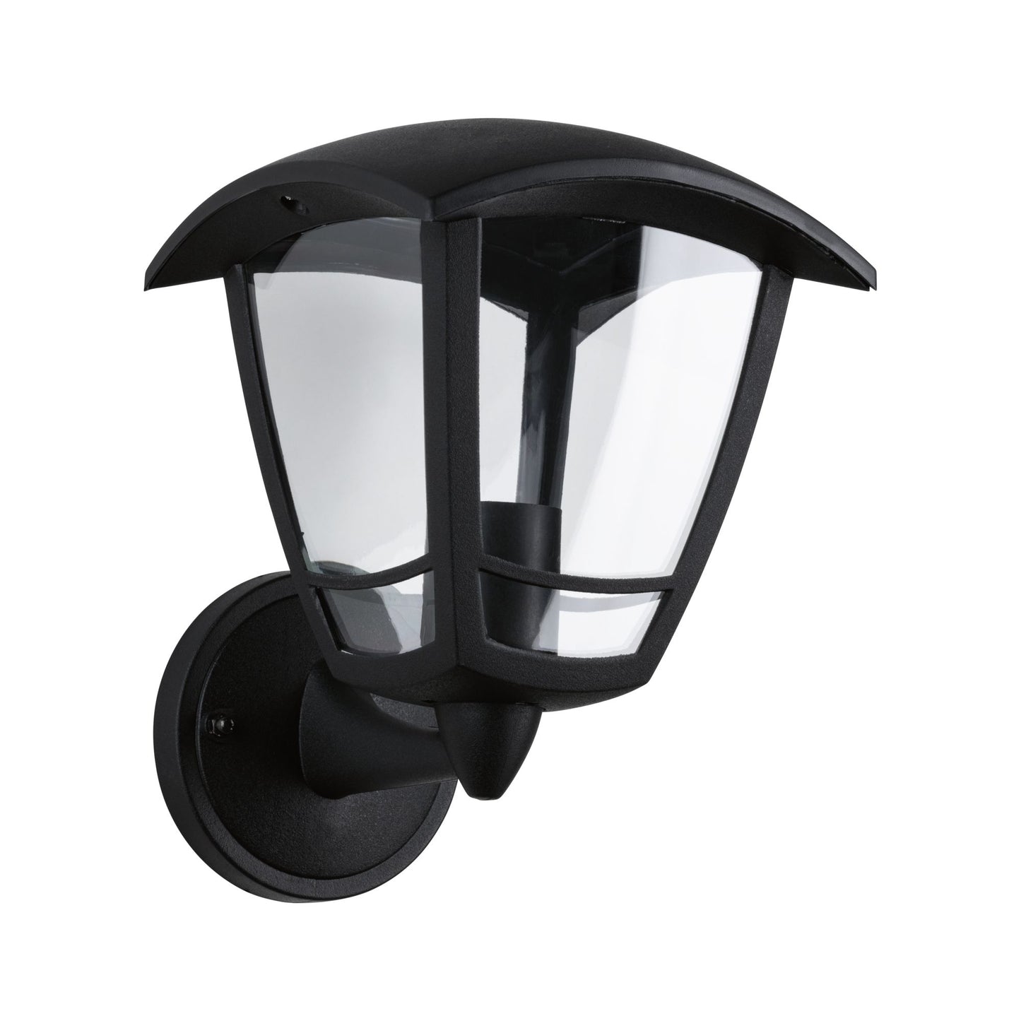 Paulmann Outdoor 230V Wandleuchte Classic curved IP44 E27 Klarglas/Schwarz ohne LM