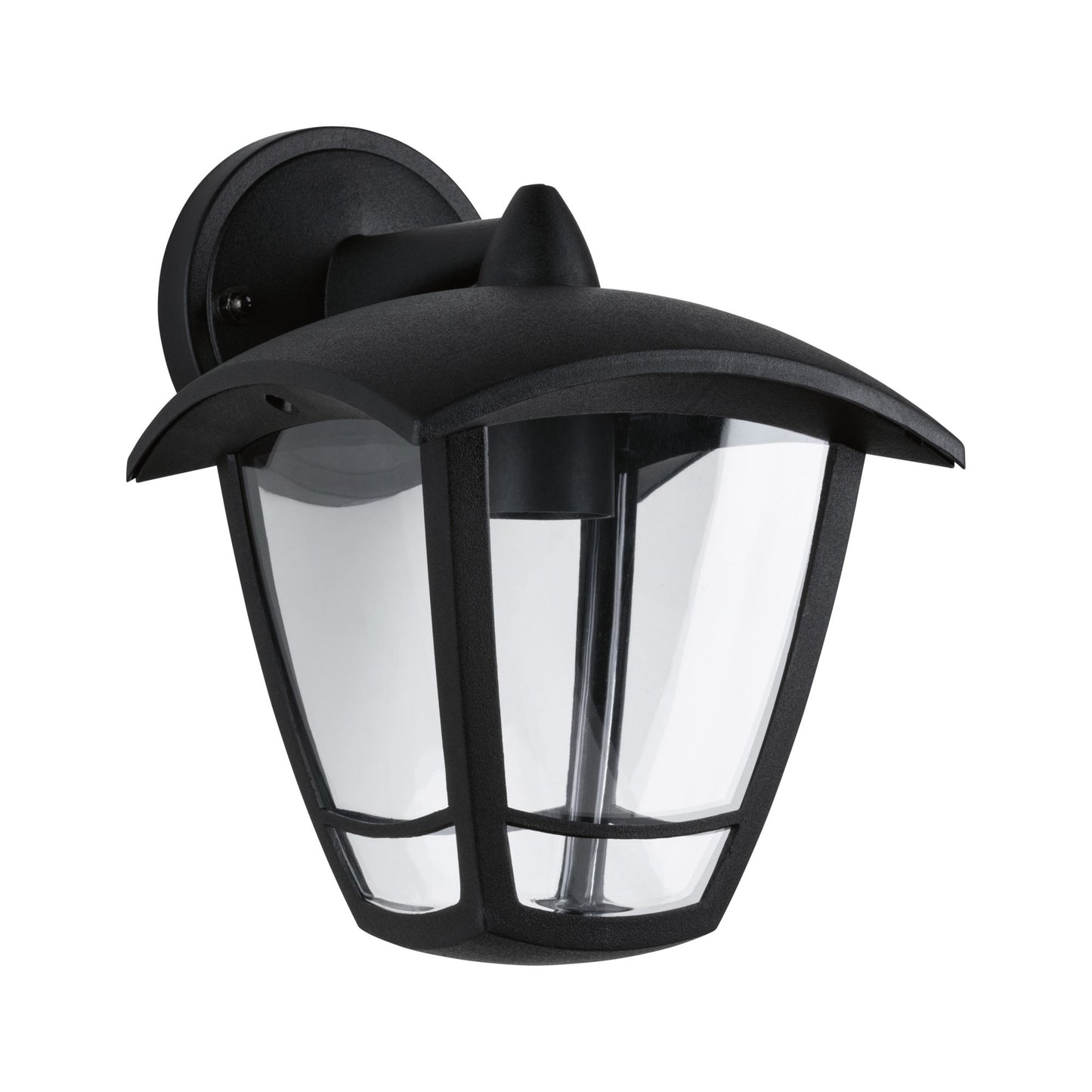 Paulmann Outdoor 230V Wandleuchte Classic curved IP44 E27 Klarglas/Schwarz ohne LM