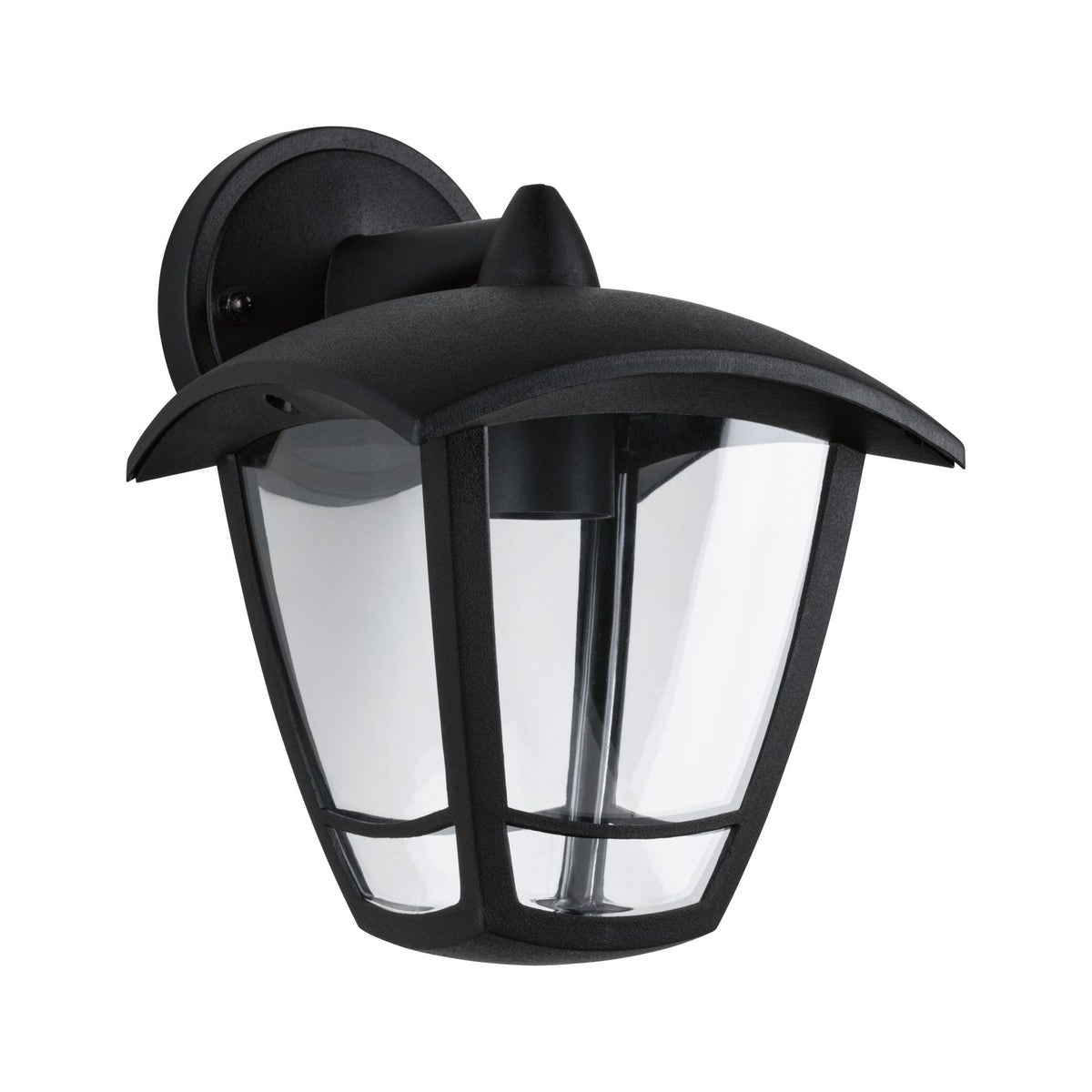 Paulmann Outdoor 230V Wandleuchte Classic curved IP44 E27 Klarglas/Schwarz ohne LM