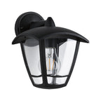 Paulmann Outdoor 230V Wandleuchte Classic curved IP44 E27 Klarglas/Schwarz ohne LM