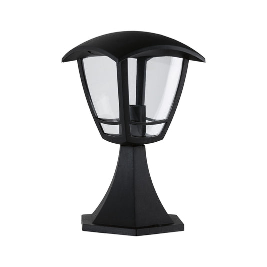 Paulmann Outdoor 230V Sockel Classic curved IP44 E27 Klarglas/Schwarz ohne LM