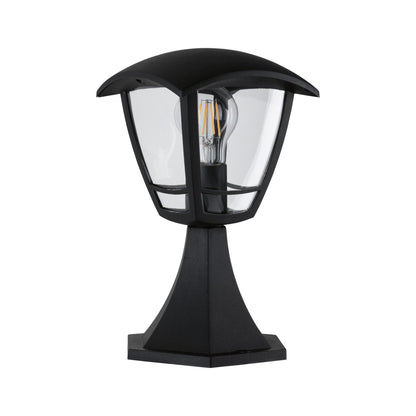 Paulmann Outdoor 230V Sockel Classic curved IP44 E27 Klarglas/Schwarz ohne LM