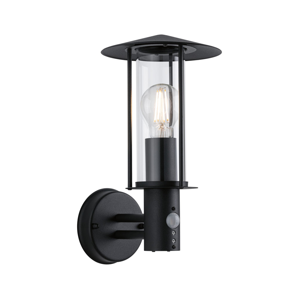 Paulmann Outdoor 230V Wandleuchte Classic Sensor IP44 E27 Metall/Glas Dark Grey