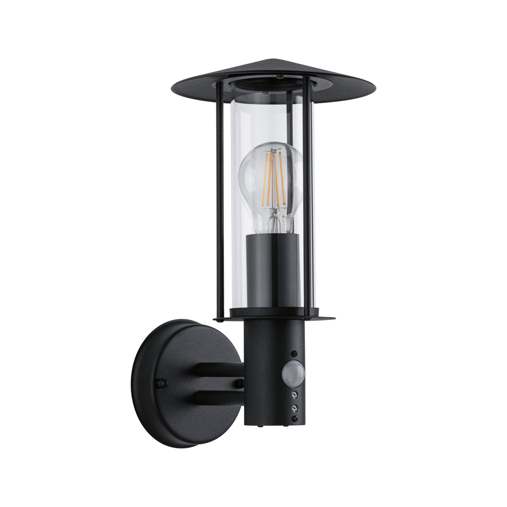 Paulmann Outdoor 230V Wandleuchte Classic Sensor IP44 E27 Metall/Glas Dark Grey