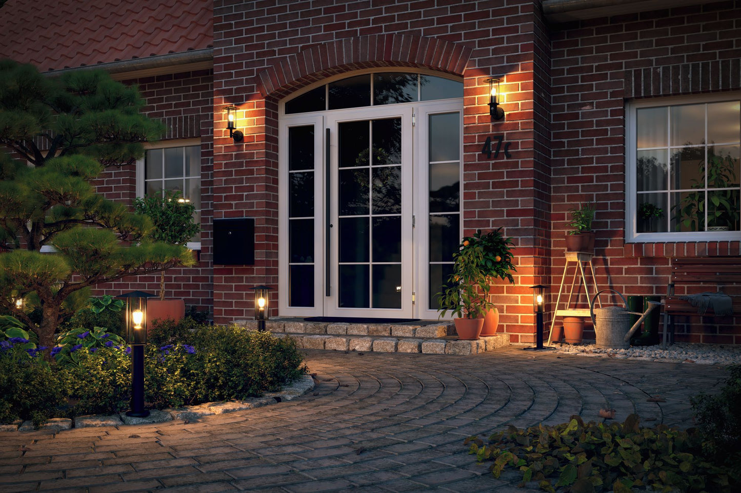 Paulmann Outdoor 230V Pollerleuchte Classic IP44 E27 Metall/Glas Dark Grey