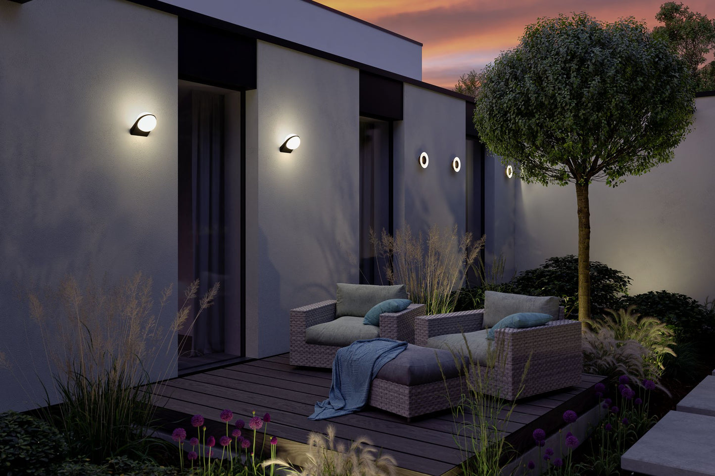 Paulmann Outdoor 230V Wandleuchte IP54 5W 100lm Alu Dark Grey