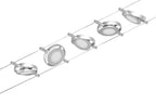 Paulmann Seilsystem Set RoundMac Chrom matt#Chrom max. 5x4,5W ohne Leuchtmittel DC