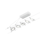 Paulmann Seilsystem Set RoundMac Weiß#Chrom max. 5x4,5W 5 Spots DC