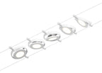 Paulmann Seilsystem Set RoundMac Weiß#Chrom max. 5x4,5W 5 Spots DC