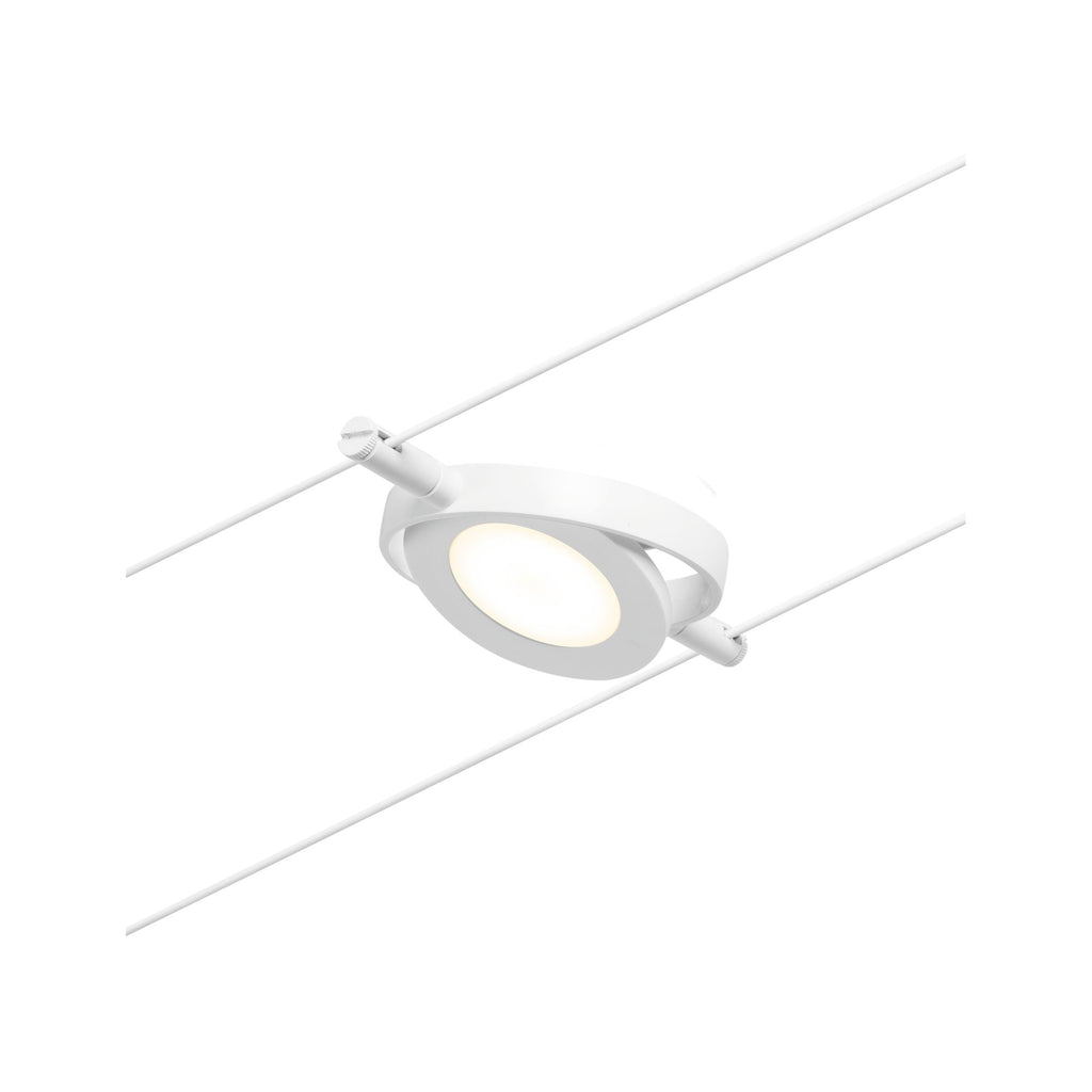 Paulmann Seilsystem Set RoundMac Weiß#Chrom max. 5x4,5W 5 Spots DC