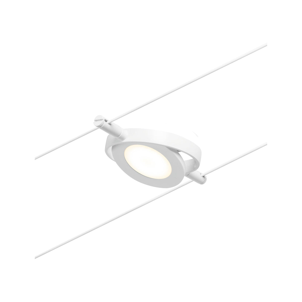 Paulmann Seilsystem Set RoundMac Weiß#Chrom max. 5x4,5W 5 Spots DC