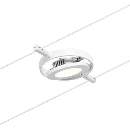 Paulmann Seilsystem Spot RoundMac Weiß#Chrom max. 1x4,5W ohne Leuchtmittel DC