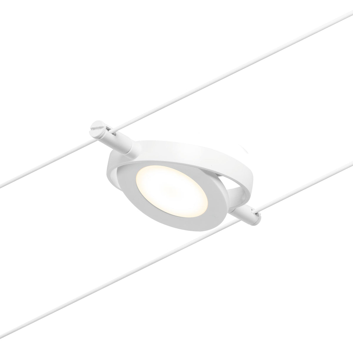 Paulmann Seilsystem Spot RoundMac Weiß#Chrom max. 1x4,5W ohne Leuchtmittel DC