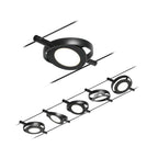 Paulmann Seilsystem Set RoundMac Schwarz matt#Chrom max. 5x4,5W