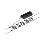 Paulmann Seilsystem Set RoundMac Schwarz matt#Chrom max. 5x4,5W