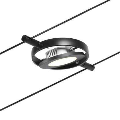 Paulmann Seilsystem Set RoundMac Schwarz matt#Chrom max. 5x4,5W