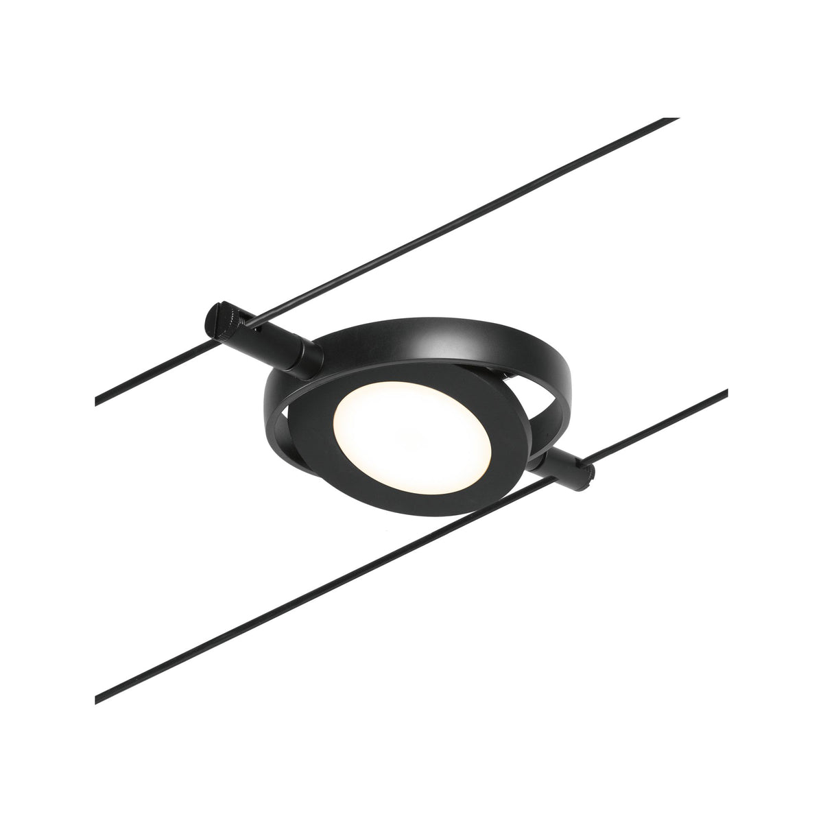 Paulmann Seilsystem Set RoundMac Schwarz matt#Chrom max. 5x4,5W