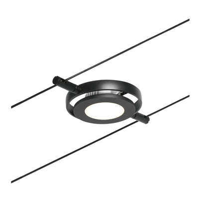 Paulmann Seilsystem Spot RoundMac Schwarz matt#Chrom max. 1x4,5W ohne Leuchtmittel DC