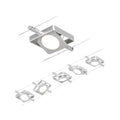 Paulmann Seilsystem MacLED Chrom matt#Chrom 5x4,5W  3.000K DC 60VA 5 Spots