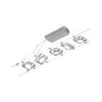 Paulmann Seilsystem MacLED Chrom matt#Chrom 5x4,5W  3.000K DC 60VA 5 Spots