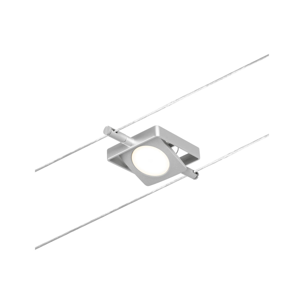 Paulmann Seilsystem MacLED Chrom matt#Chrom 5x4,5W  3.000K DC 60VA 5 Spots