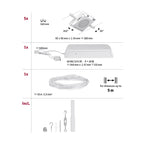 Paulmann Seilsystem Set MacLED Weiß,Chrom 5x4,5W  3.000 DC 60VA 5 Spots