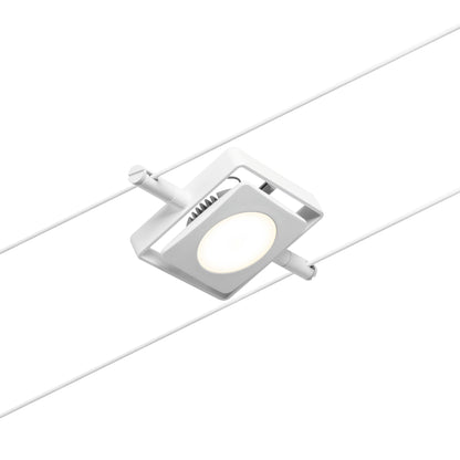 Paulmann Seilsystem Set MacLED Weiß,Chrom 5x4,5W  3.000 DC 60VA 5 Spots