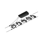 Paulmann Seilsystem MacLED Schwarz matt#Chrom 5x4,5W  3.000K DC 60VA 5 Spots
