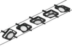 Paulmann Seilsystem MacLED Schwarz matt#Chrom 5x4,5W  3.000K DC 60VA 5 Spots