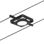Paulmann Seilsystem MacLED Schwarz matt#Chrom 5x4,5W  3.000K DC 60VA 5 Spots