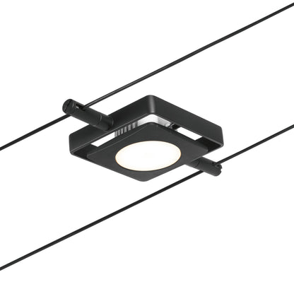 Paulmann Seilsystem MacLED Schwarz matt#Chrom 5x4,5W  3.000K DC 60VA 5 Spots