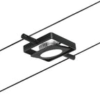 Paulmann Seilsystem MacLED Schwarz matt#Chrom 5x4,5W  3.000K DC 60VA 5 Spots