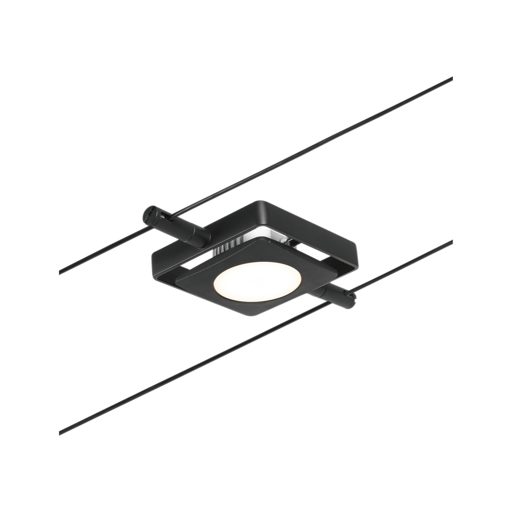 Paulmann Seilsystem MacLED Schwarz matt#Chrom 1x4,5W  3.000K DC 60VA