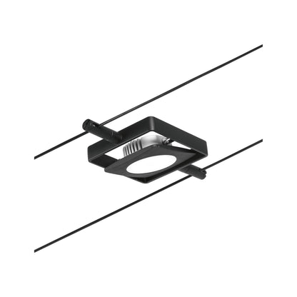 Paulmann Seilsystem MacLED Schwarz matt#Chrom 1x4,5W  3.000K DC 60VA