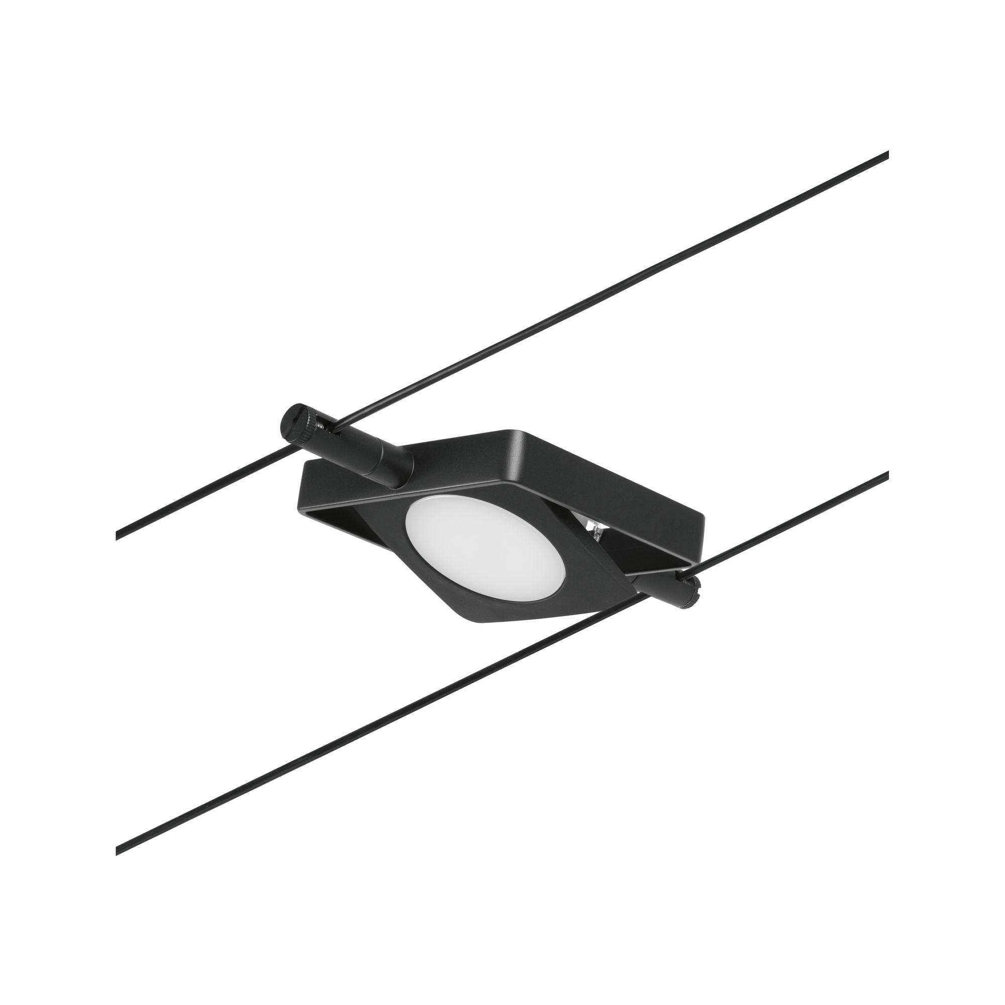 Paulmann Seilsystem MacLED Schwarz matt#Chrom 1x4,5W  3.000K DC 60VA