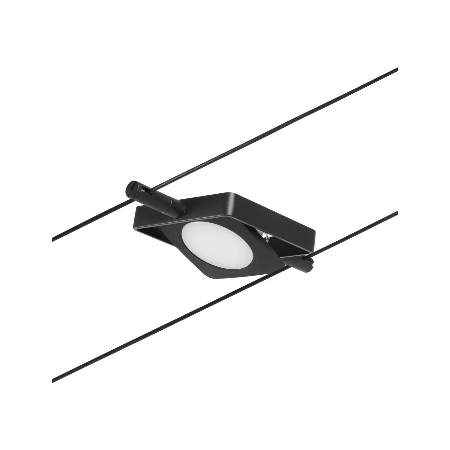 Paulmann Seilsystem MacLED Schwarz matt#Chrom 1x4,5W  3.000K DC 60VA