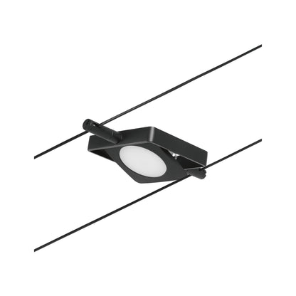 Paulmann Seilsystem MacLED Schwarz matt#Chrom 1x4,5W  3.000K DC 60VA