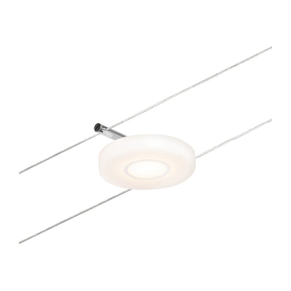 Paulmann Seilsystem Set DiscLED Chrom matt#Chrom 5x4,5W  3.000K DC 60VA 5 Spots